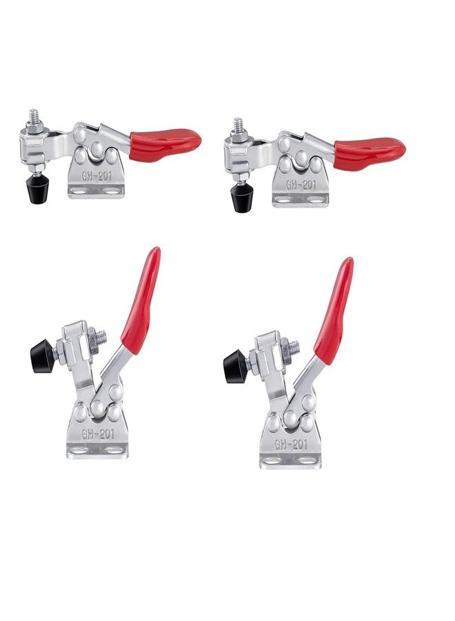 Serplex® 4 Pcs Toggle Clamps Horizontal Type, GH-201 Quick Release Hold Down Latch, Heavy Duty Latch For Woodworking Smoke Jointer Jig Tool Fixtures Holding Capacity 60 lbs/27kg - Image 1
